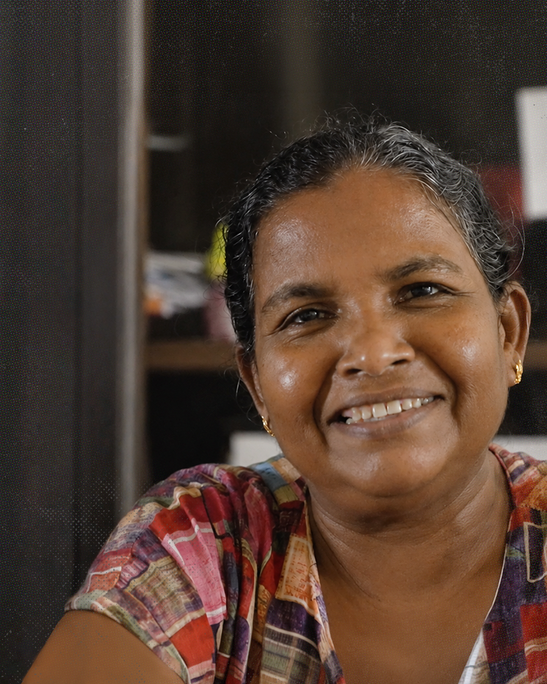 A maker at the drying racks